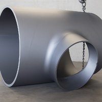 Тройник ТШС 720x8(К48)-219x7(К48)-1,6-0,6-09Г2С