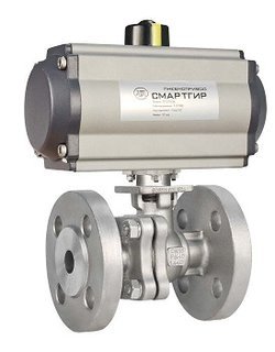 Краны шаровые BV DN 8-300, с пневмоприводом СМАРТГИР RT
