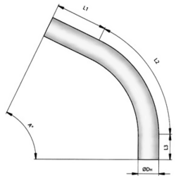 Отвод 1ГО.17°.273.6,5-ТУ 14-3р-137-2015-К52.ГОСТ 24950-2019
